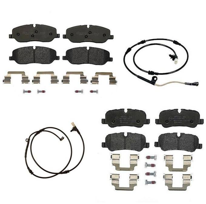 Land Rover Brakes Kit - Brembo Pads Front  and Rear (Low-Met) SOE000025 - Brembo 1563807KIT